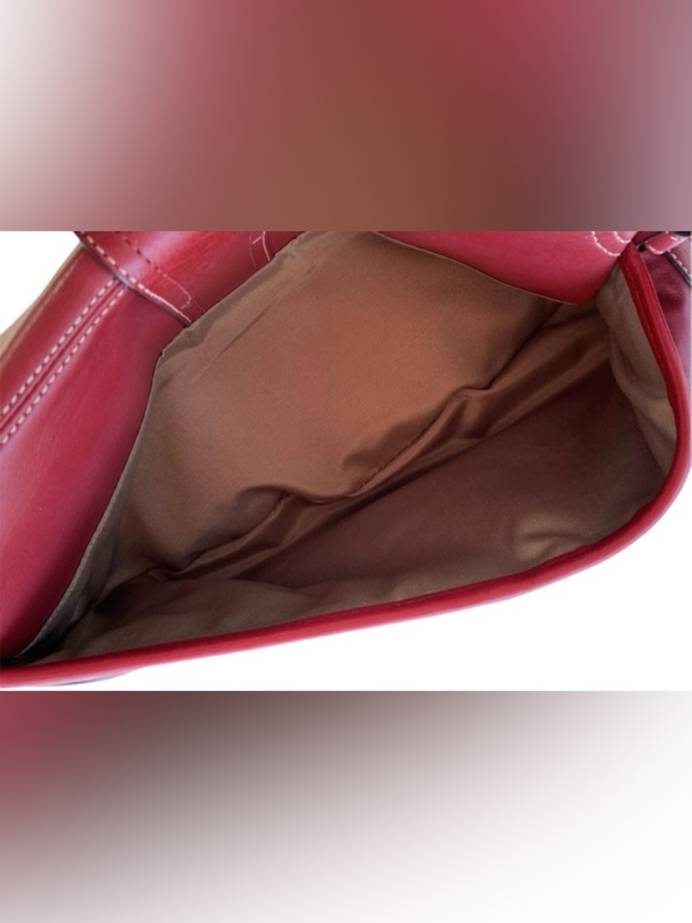 Coach F10910 Y2K Medium Soho Flap Shoulder Bag (Red) - EUC - Picture 3 of 11